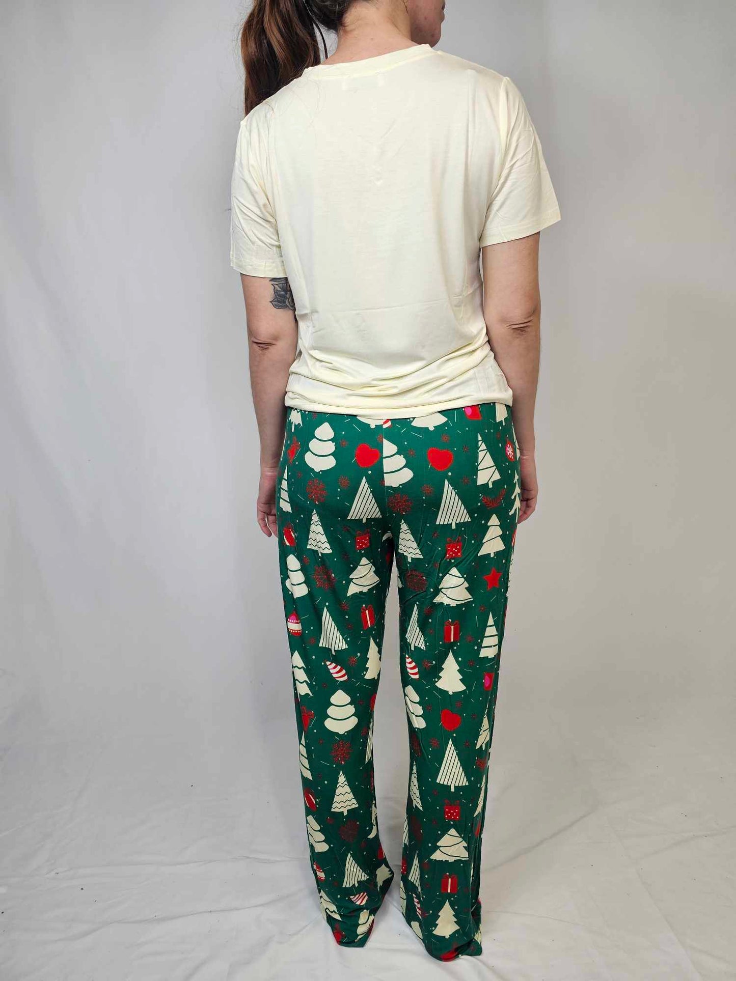 TZ42 Christmas Trees Modal Pajamas Set