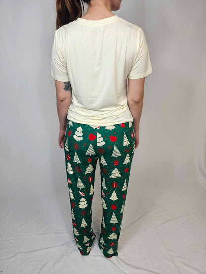 TZ42 Christmas Trees Modal Pajamas Set